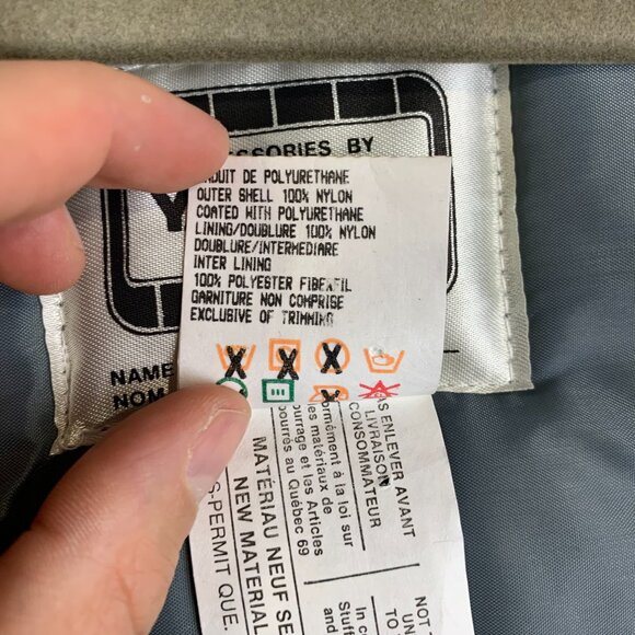 Vintage Yamaha Mens Snowmobile Jacket Medium Black Full Zip Insulated 70s-80s - Picture 7 of 12